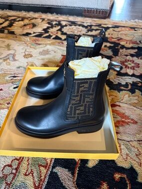 Fendi Filo Ankle Bootie - Black. MSRP $1150